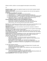 Ethiek in sociaal agogische beroepen 