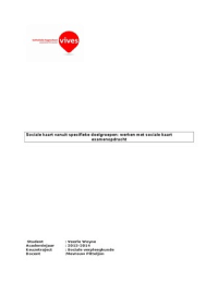 opdracht sociale kaart 