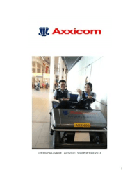 Kwalificerende stage verslag Axxicom Airport Caddy