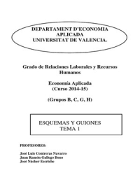 economía aplicada tema 1 RRHH Valencia y zaragoza
