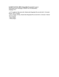 Samenvatting BPR2&comma; Burgerlijk Procesrecht 2&comma; HBO-Rechten jaar 2