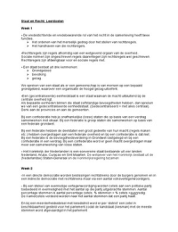 Staat en Recht samenvatting leerdoelen
