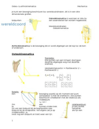 Osteo- & arthrokinematica module 6
