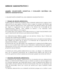 Derecho Administrativo I. Temario Completo.