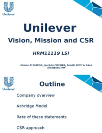 Unilever Mision & Vision