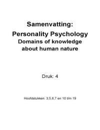 Personality Psychology (AO2)