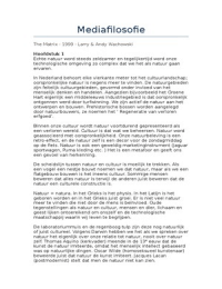 Samenvatting mediafilosofie
