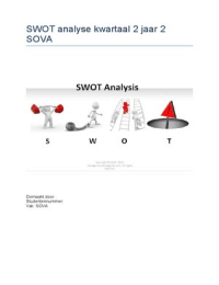 SWOT analyse SOVA kwartaal 2 jaar 2