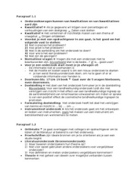 Samenvatting onderzoek Leerjaar 1 HRM