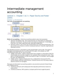 Intermediate Management Accounting