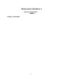 Leerstof overzicht MG1
