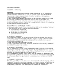Methodisch handelen inzichtelijk
