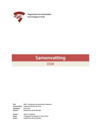 Samenvatting - DSM