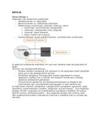 Hoorcolleges MTO-D uitgewerkt, inclusief tabellen/output/plaatjes (zonder responsiecollege)