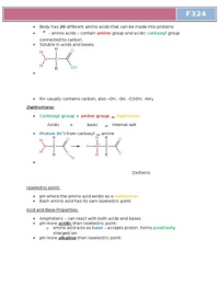 A Level OCR Chemistry A - F324 Amino Acids
