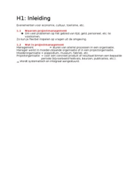 Projectmanagement - Een professionele aanpak van evenementen