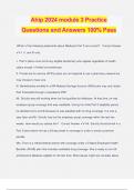 Ahip 2024 module 3 Practice Questions and Answers 100% Pass