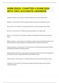 HISM &lpar;D033&rpar;&colon; CHAPTER 4 EXAM 2024 WITH 100&percnt; ACCURATE ANSWERS