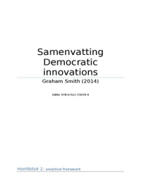 Samenvatting Democratic Innovations 
