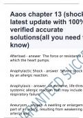 Aaos chapter 13 (shock) latest update with 100% verified accurate solutions(all you need to know)