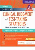 Saunders 2024 2025 Clinical Judgment and Test Taking Strategies with 100% correct answers | verified | latest update 2024