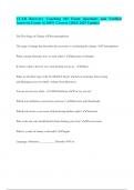 CCAR Recovery Coaching 101 Exam Questions and Verified Answers&vert; Grade A&vert; 100&percnt; Correct &lpar;2024&sol; 2025 Update&rpar;