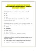 CHEM 101 2024 UPDATE COMPREHENSIVE QUESTIONS AND VERIFIED CORRECT ANSWERS/ GET IT RIGHT GRADE A+
