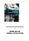 Instructor’s Manual with Test Bank For Women and the Criminal Justice System, 4E Katherine van Wormer
