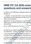 HRB ITC CA 2024 exam questions and answers