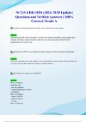 NCOA LDR-302S &lpar;2024&sol; 2025 Update&rpar; Questions and Verified Answers &vert; 100&percnt; Correct&vert; Grade A