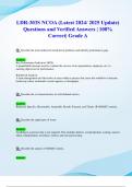 LDR-303S NCOA &lpar;Latest 2024&sol; 2025 Update&rpar; Questions and Verified Answers &vert; 100&percnt; Correct&vert; Grade A