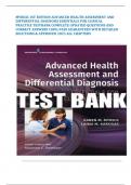 ADVANCED HEALTH ASSESSMENT AND DIFFERENTIAL DIAGNOSIS ESSENTIALS FOR CLINICAL PRACTICE  MYRICK 1ST EDITION TESTBANK COMPLETE UPDATED QUESTIONS AND CORRECT ANSWERS 100% PASS GUARANTEED WITH DETAILED SOLUTIONS & APPROVED 2023 ALL CHAPTERS