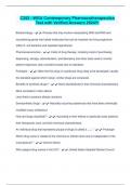 C352 - WGU Contemporary Pharmacotherapeutics Test with Verified Answers 2024&excl;&excl;&excl;