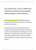 CCLE EXAM 2023-2024 &vert; ACTUAL COMPLETE 230&plus;  QUESTIONS AND CORRECT DETAILED ANSWERS  &lpar;VERIFIED ANSWERS &rpar; ALREADY GRADED A&plus;