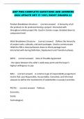 AMP PMQ COMPLETE QUESTIONS AND ANSWERS 2024 UPDATE GET IT 100&percnt; RIGHT GRADED A&plus;