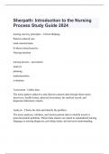  Sherpath: Introduction to the Nursing Process Study Guide 2024