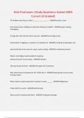 AHIT EXAM BUNDLE &vert;Study Questions Solved 100&percnt; Correct &lpar;A Graded&rpar;