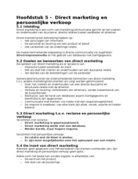 Basisboek marketingcommunicatie H5, H7, H10