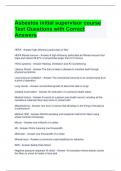 Asbestos initial supervisor course Test Questions with Correct Answers 