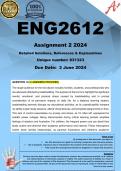 ENG2612 Assignment 2 (COMPLETE ANSWERS) 2024 (831323)- DUE 3 June 2024