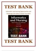 Test Bank for Informatics and Nursing 6th Edition by Jeanne Sewell Chapter 1-25 Complete Guide.