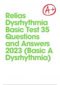  Relias Dysrhythmia Basic Test 35 Questions and Answers 2023 (Basic A Dysrhythmia)