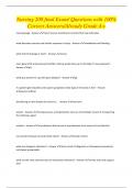 Nursing 208 final Exam&sol; Questions with 100&percnt; Correct Answers&sol;Already Grade A&plus;