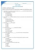 ADVANCED GRAMMAR Test Questions and Answers 2024&period;