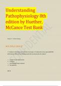 Understanding Pathophysiology 8th edition by Huether, McCance Test Bank