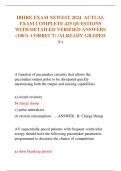 IBHRE EXAM NEWEST 2024 ACTUAL  EXAM COMPLETE 425 QUESTIONS  WITH DETAILED VERIFIED ANSWERS  &lpar;100&percnt; CORRECT&rpar; &sol;ALREADY GRADED  A&plus;