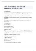 ASE A6 Test Prep (Electrical & Electronic Systems) exam