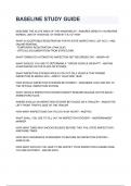 BASELINE STUDY GUIDE questions and answers  A&plus; score assured 2024&sol;2025 