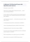 California C10 Electrical Exam with Questions and Answers