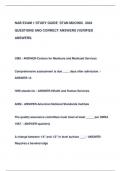 NAB EXAM 1 STUDY GUIDE STAN MUCINIC 2024  QUESTIONS AND CORRECT ANSWERS &lpar;VERIFIED  ANSWERS&period;
